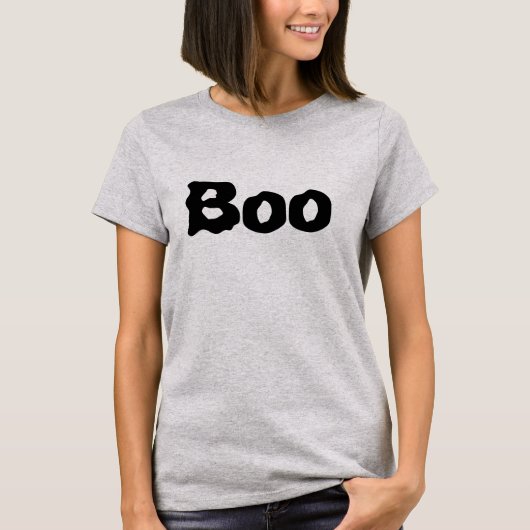 Halloween "Boo" T-shirt (Voorkant)