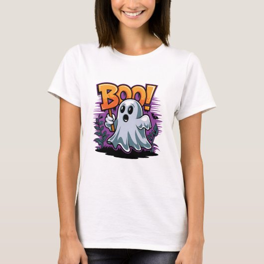 Halloween Boo T-shirt (Voorkant)