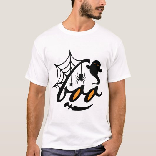 Halloween Boo T-shirt (Voorkant)