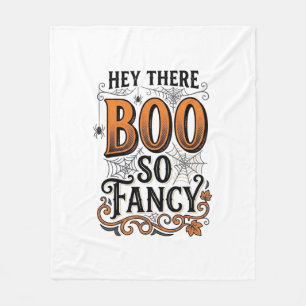 Halloween Boo T-shirt Vintage Gravure Speligr Cute Fleece Deken