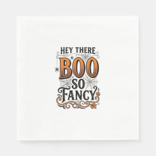 Halloween Boo T-shirt Vintage Gravure Speligr Cute Servet