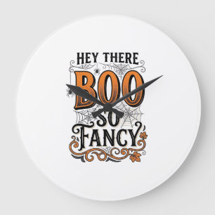 Halloween Boo T-shirt Vintage Gravure Spelterig Sc Grote Klok