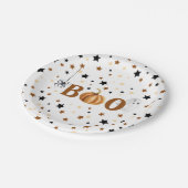 Halloween Boo Tafel Decor Papieren Bordje (Gekanteld)