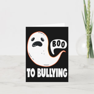 Halloween Boo Tegen Pesten Stop Met Pesten Eenheid Kaart