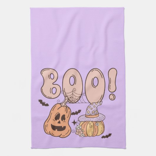 Halloween Boo Theedoek (Verticaal)