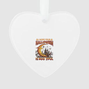 Halloween Boo Tiful Geest Huis Halve Maan Ba Ornament