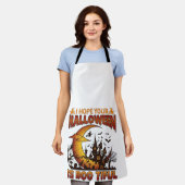 Halloween Boo Tiful Geest Huis Halve Maan Ba Schort (Gedragen)