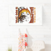 Halloween Boo Tiful Geest Huis Halve Maan Ba Spandoek (Insitu)