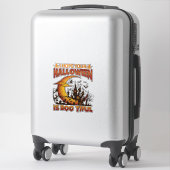 Halloween Boo Tiful Geest Huis Halve Maan Ba Sticker (Koffer)
