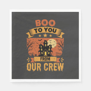 Halloween Boo To You Spukhuis Bemanning Design Servet
