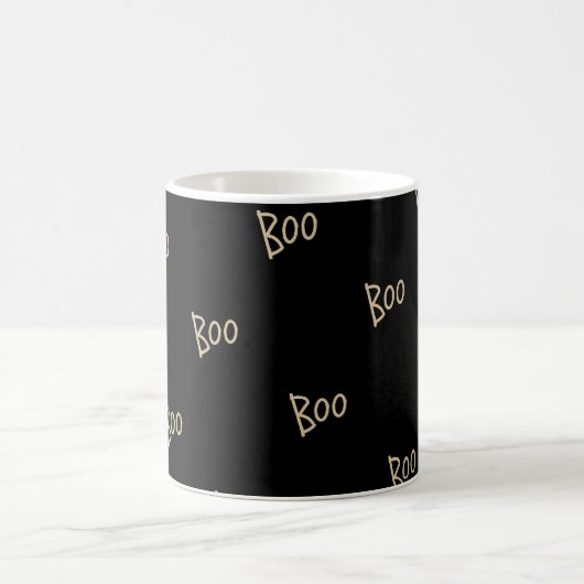 Halloween boo typography pattern koffiemok (Center)