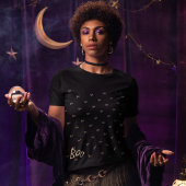 Halloween boo typography t-shirt