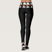 Halloween BOO / Vakantie Geesten Zwart Leggings (Achterkant)