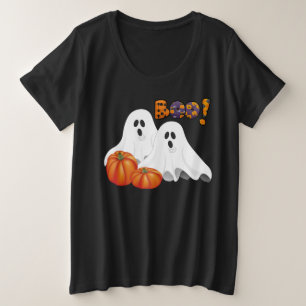 Halloween BOO / Vakantiegeesten Grote Maat T-shirt