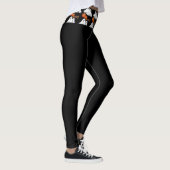 Halloween BOO / Vakantiegeesten Zwart Leggings (Rechts)
