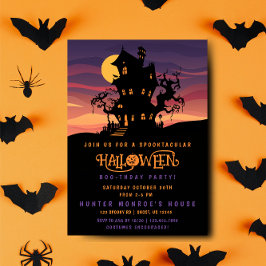 Halloween Boo-verjaardagsfeest Uitnodiging