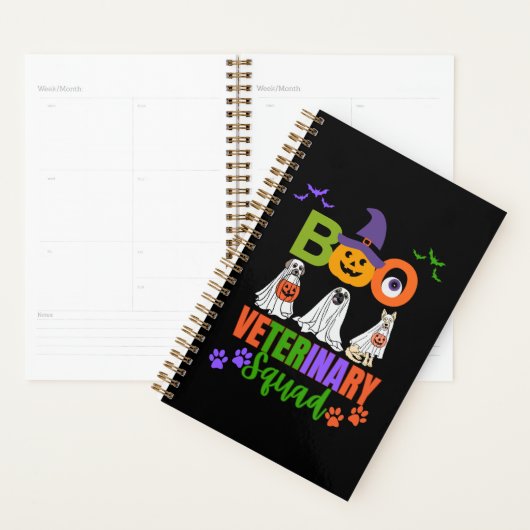 Halloween Boo Veterinary Squad Medewerkers Matchin Planner (Display)