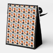 Halloween Boo Vleermuizen Kat Pompoen en Maan Teke Bedankdoosjes (Achterkant)