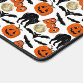Halloween Boo Vleermuizen Kat Pompoen en Maan Teke Bureaumat (Hoek)