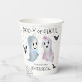 Halloween Boo-y en Ghoul Gender onthullen Ghosts Papieren Bekers (Achterkant)