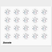 Halloween Boo-y en Ghoul Gender onthullen Ghosts Ronde Sticker (Vel)