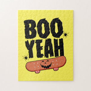 Halloween Boo Yeah Skateboard Birthday Legpuzzel