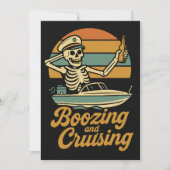 Halloween Boo-zing en Cruising Uitnodiging (Voorkant)