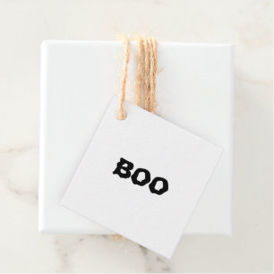 Halloween Boo zwart-wit spooky blank Bedankjes Labels