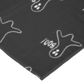 Halloween boog spook zwart en wit schattig patroon tafelkleed (Gekanteld)