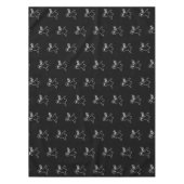 Halloween boog spook zwart en wit schattig patroon tafelkleed (Voorkant)