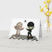 Halloween Boogie-woogie! Halloween-Kaart Kaart (Gele Bloem)