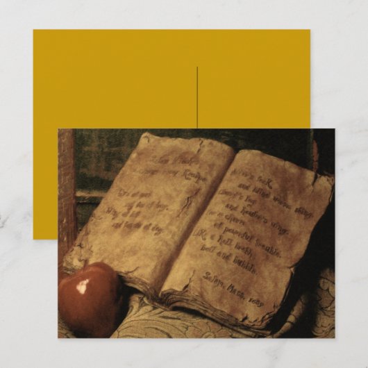 Halloween Book of Potions ~ Briefkaart (Voorkant / Achterkant)