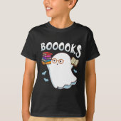 Halloween Books Librarian English Teacher Reader R T-shirt (Voorkant)