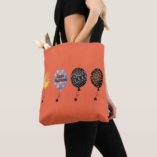 Halloween BOOloons Tote Bag (Dichtbij)