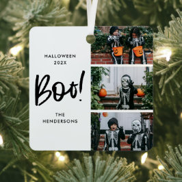 Halloween boom 3 foto metalen ornament