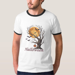 Halloween Boom en Pompoen Jack-o'-Lantern T-shirt