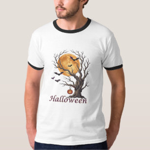 Halloween Boom en Pompoen Jack-o'-Lantern T-shirt