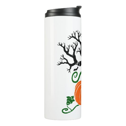 Halloween boom Herfst Shirten Halloween Sweatshirt Thermosbeker (Gedraaid links)