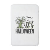 Halloween Boom Het Is Halloween Vintage Griezelig_ Badmat (Voorkant Verticaal)