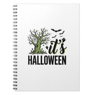 Halloween Boom Het Is Halloween Vintage Spooky_1 Notitieboek