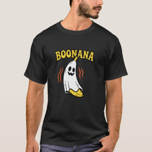 Halloween Boonana Banaan Geest Grappig Spookachtig T-shirt