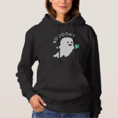 Halloween Booooks Ghost Reading Boo Read Books Lib Hoodie (Voorkant)