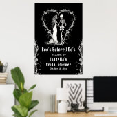 Halloween Boo's Before I Do's Bridal Welkom Poster (Thuiskantoor)