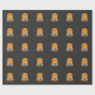 Halloween Boos en Drank Drankfeest Design Cadeaupapier