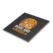 Halloween Boos en Drank Drankfeest Design Tegeltje (Zijkant)