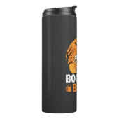 Halloween Boos en Drank Drankfeest Design Thermosbeker (Gedraaid links)
