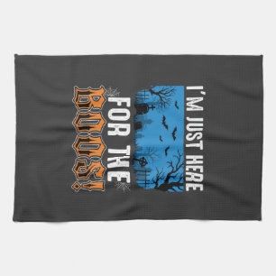 Halloween Boos Geest Kerkhof Vectorontwerp_1 Theedoek
