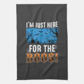 Halloween Boos Geest Kerkhof Vectorontwerp_1 Theedoek (Verticaal)