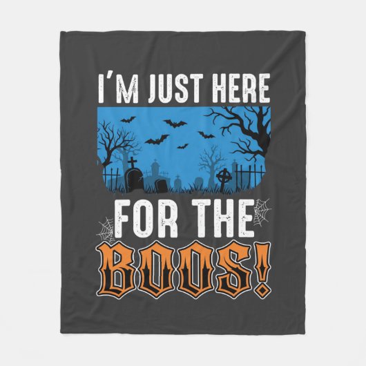 Halloween Boos Ghost Graveyard Vector Design_1 Fleece Deken (Voorkant)