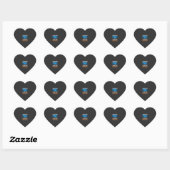 Halloween Boos Ghost Graveyard Vector Design_1 Hart Sticker (Vel)